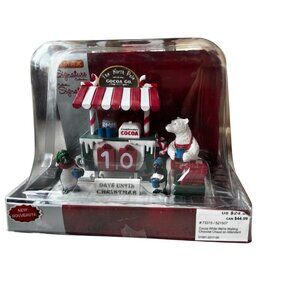 Lemax Christmas Table Accent Cocoa Stand With Polar Bear & Penguin Figurines